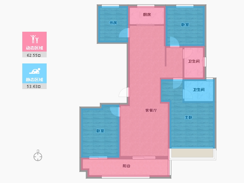 河南省-周口市-益丰熙圜-103.50-户型库-动静分区