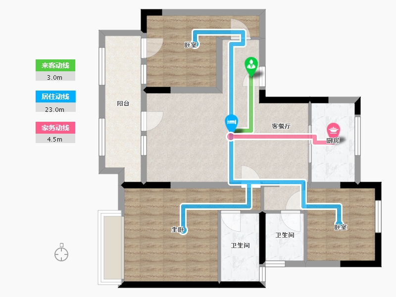 山东省-淄博市-旭辉银盛泰星悦城-89.00-户型库-动静线