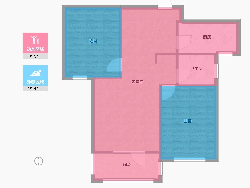 湖北省-武汉市-保利城-64.20-户型库-动静分区