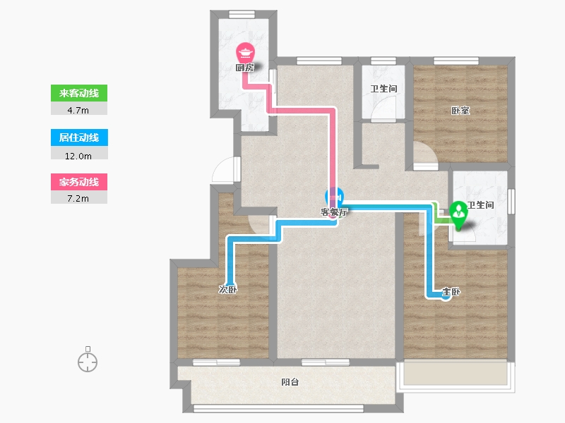 河南省-周口市-益丰熙圜-91.40-户型库-动静线