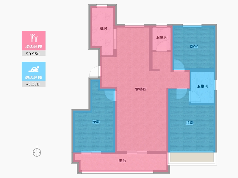 河南省-周口市-益丰熙圜-91.40-户型库-动静分区