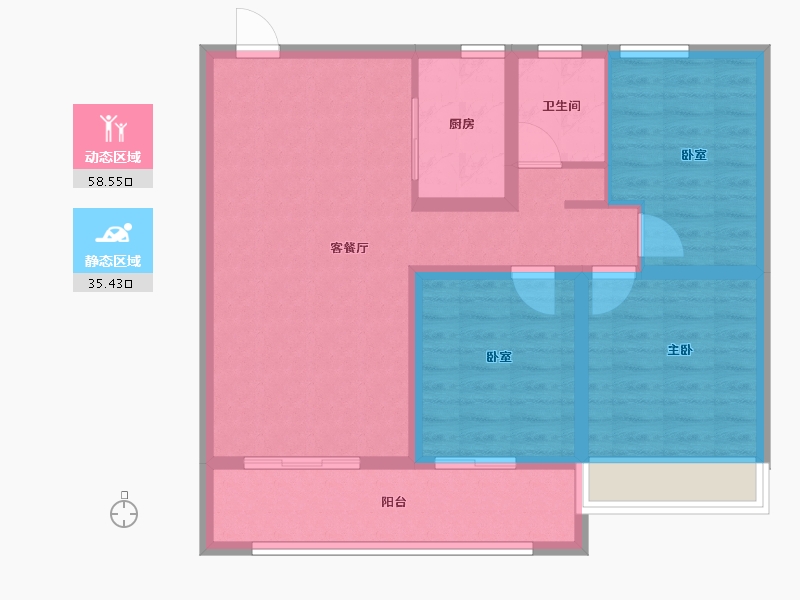 河南省-周口市-益丰熙圜-84.00-户型库-动静分区