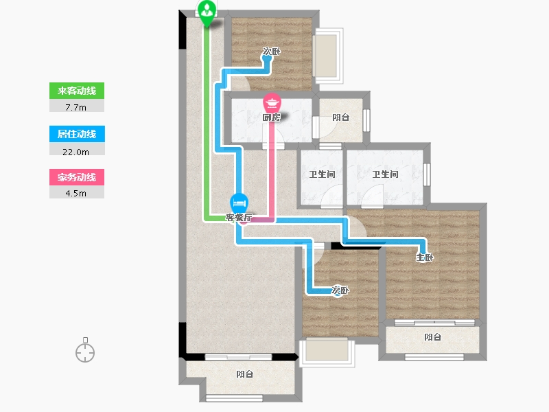 湖南省-湘潭市-万汇北城壹号-92.10-户型库-动静线