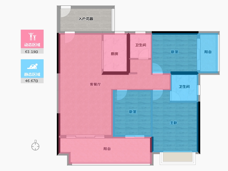 广西壮族自治区-来宾市-裕达·悠然雅居-106.50-户型库-动静分区