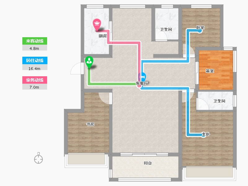 河南省-安阳市-新城国际五期-122.40-户型库-动静线