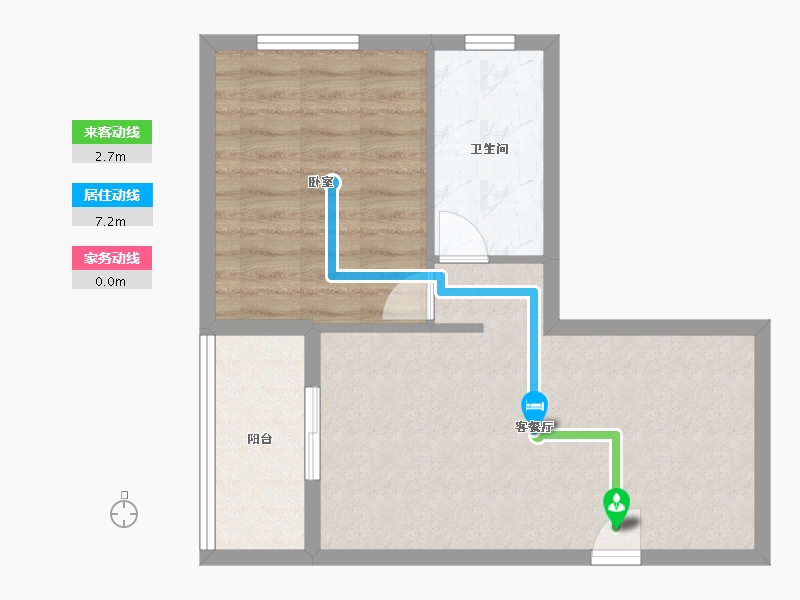 广东省-深圳市-深业中城公寓-53.02-户型库-动静线