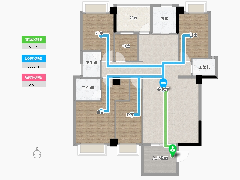 广东省-揭阳市-国际商品城三期尚东一品-133.13-户型库-动静线