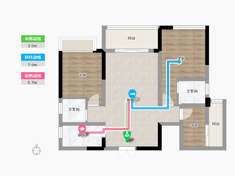 四川省-资阳市-佰盛.天悦.悦城小区-96.15-户型库-动静线