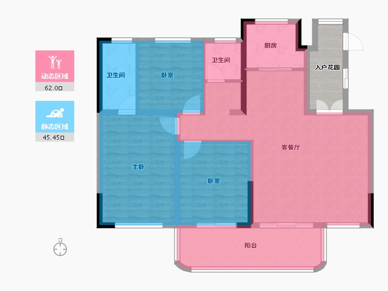 河南省-濮阳市-众悦鑫城-102.83-户型库-动静分区