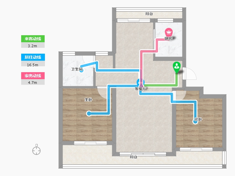 浙江省-衢州市-蓝城·春风江山-72.14-户型库-动静线