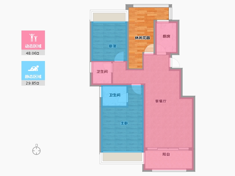 广西壮族自治区-来宾市-象州温泉城-80.26-户型库-动静分区