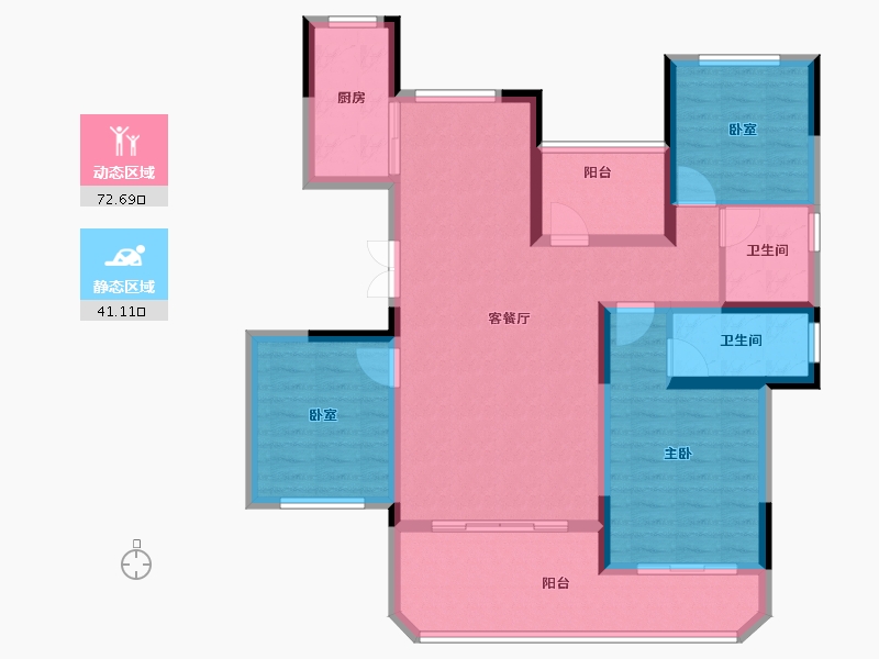 河南省-濮阳市-众悦鑫城-101.60-户型库-动静分区