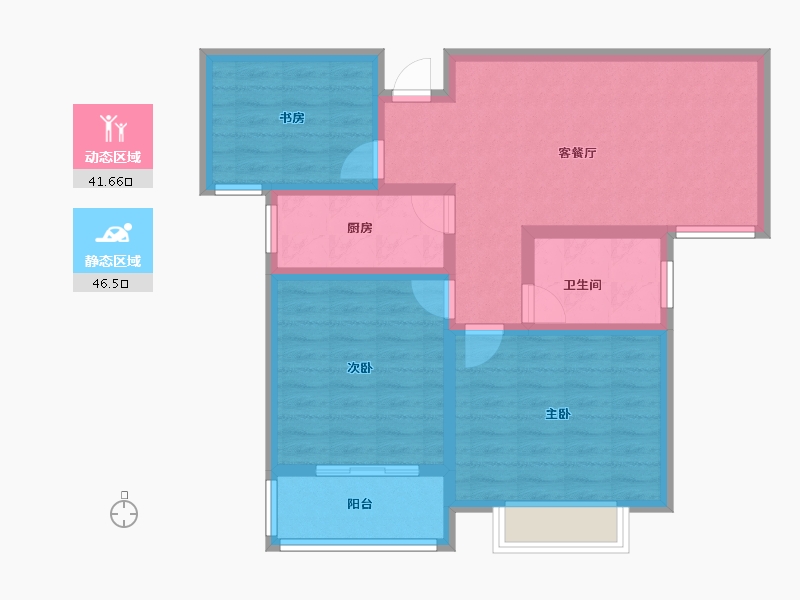 河南省-濮阳市-诚城·幸福里-77.95-户型库-动静分区