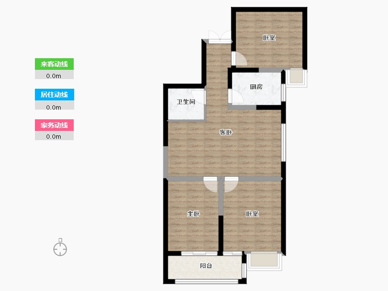 甘肃省-庆阳市-天保九如華府一期-79.47-户型库-动静线