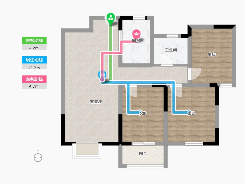 山西省-运城市-舜都首府-78.00-户型库-动静线