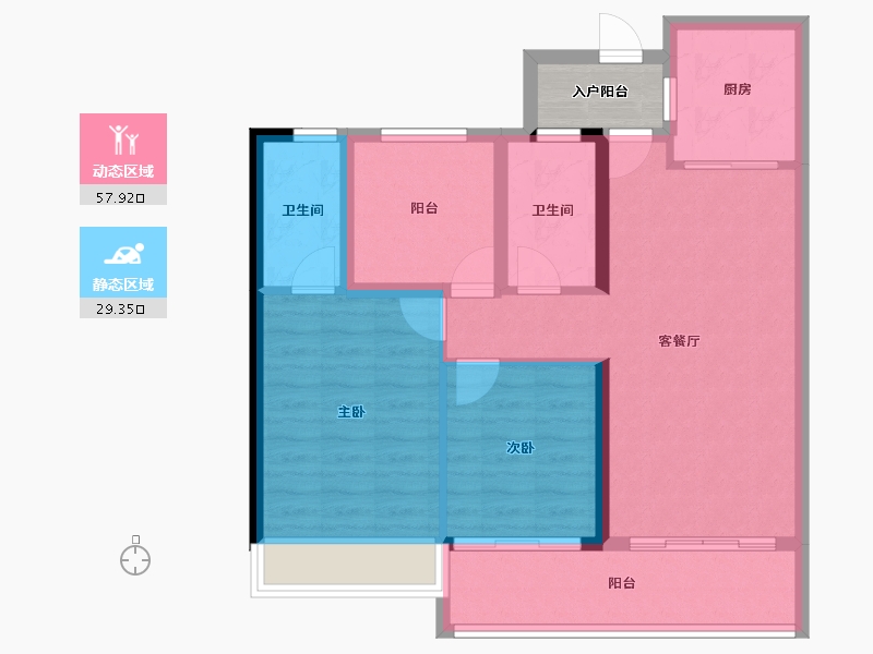 安徽省-滁州市-远东苏滁壹号-81.00-户型库-动静分区