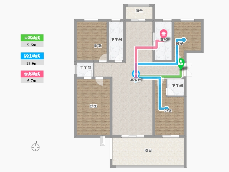 河南省-濮阳市-汇升•珑玺台-153.25-户型库-动静线