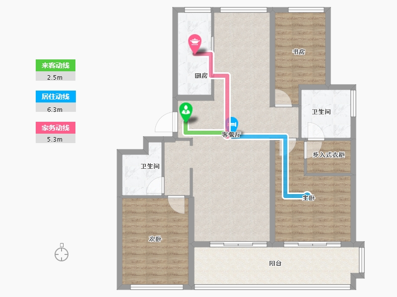 浙江省-衢州市-蓝城·春风江山-108.71-户型库-动静线