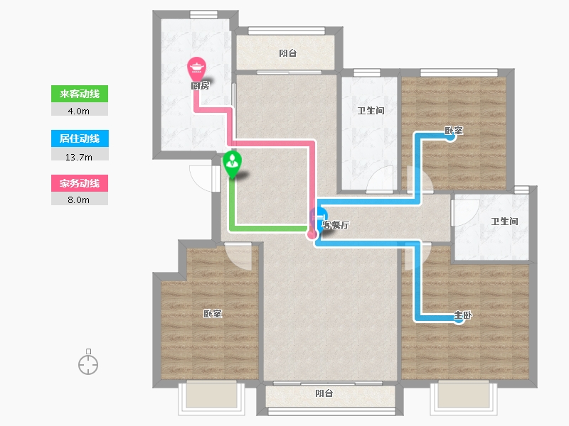 河南省-开封市-通许国奥·雅苑-101.31-户型库-动静线