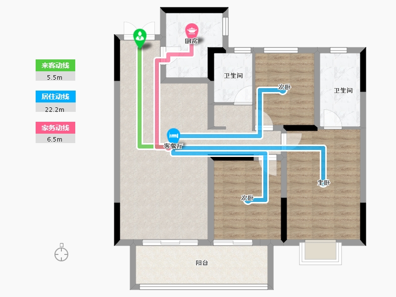 河南省-驻马店市-建业置地澜境-94.40-户型库-动静线