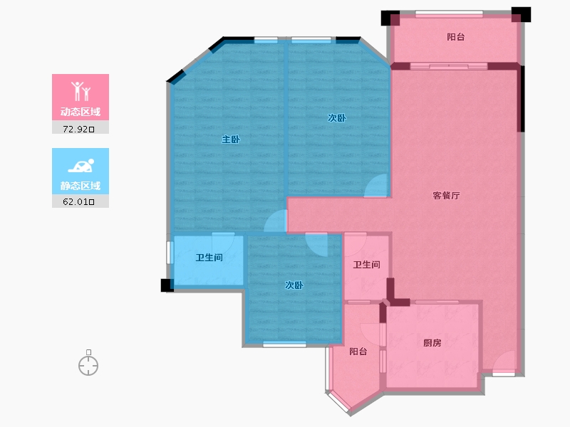 广东省-广州市-雅宝新城-124.14-户型库-动静分区