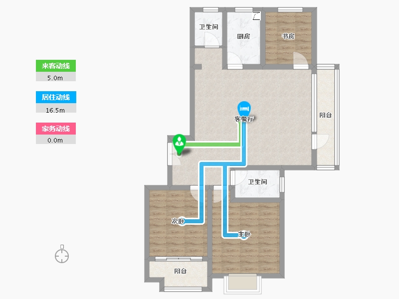 山东省-德州市-阳光一品-110.00-户型库-动静线