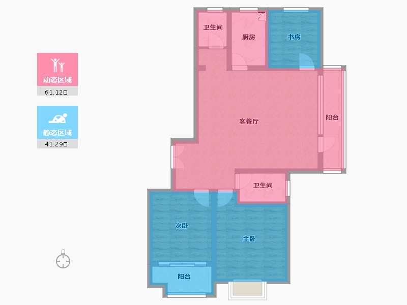 山东省-德州市-阳光一品-110.00-户型库-动静分区