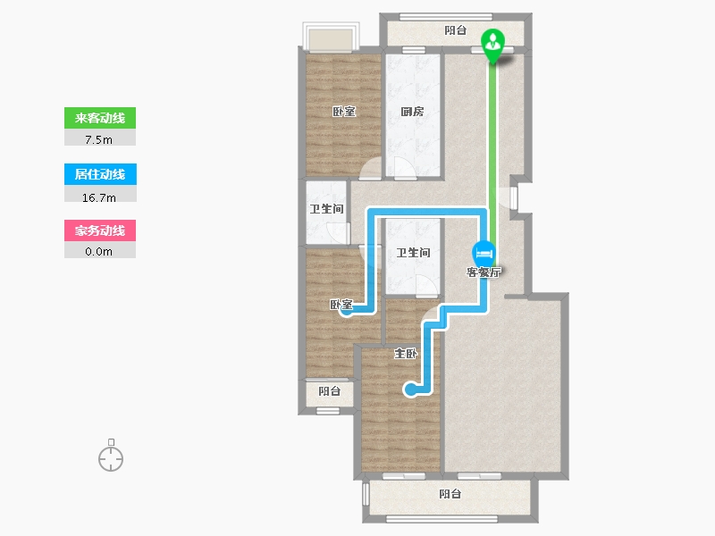 北京-北京市-韦伯豪家园-120.00-户型库-动静线