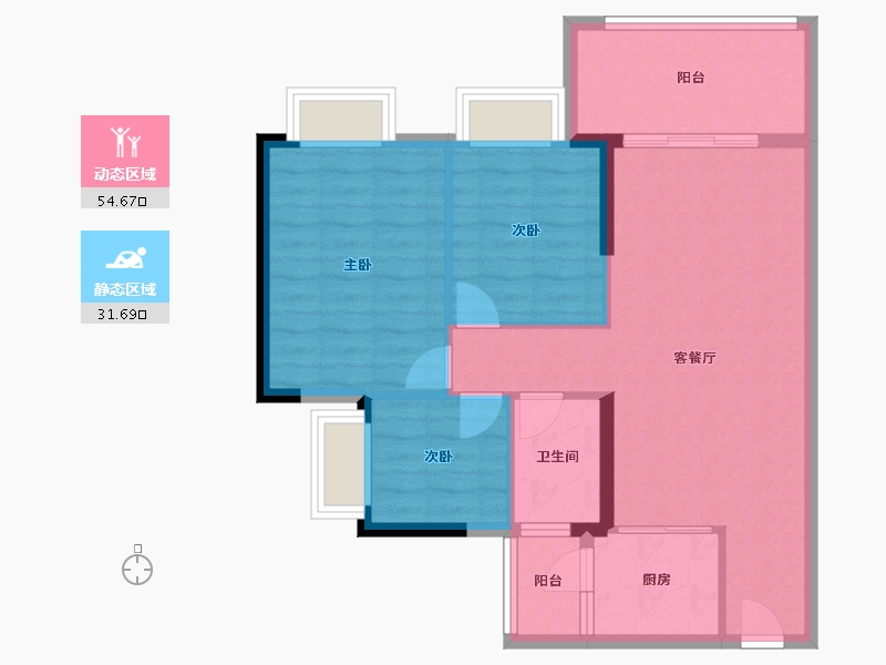 广东省-清远市-翔隆·七色城邦-77.77-户型库-动静分区