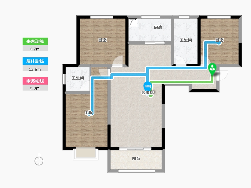 山东省-济宁市-南池御都-113.60-户型库-动静线