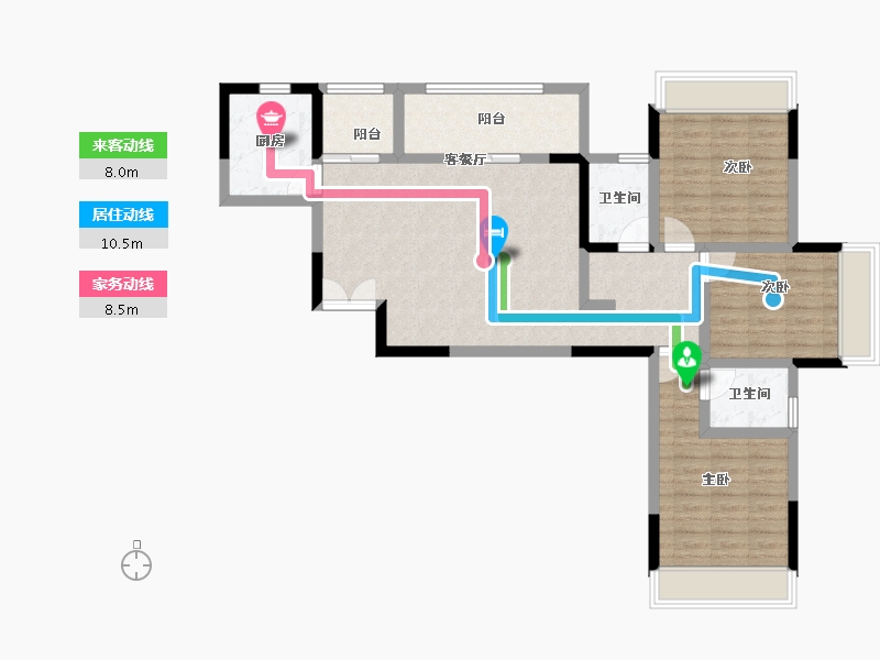 四川省-攀枝花市-龙信·澜公馆-95.10-户型库-动静线