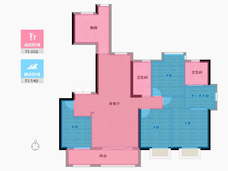 福建省-福州市-中发印象外滩-114.53-户型库-动静分区