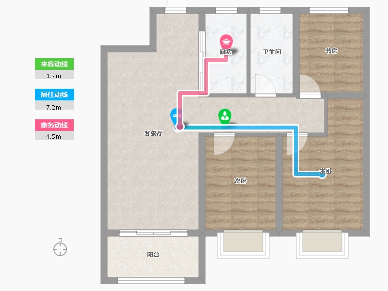 黑龙江省-哈尔滨市-华润置地萬象府-78.12-户型库-动静线