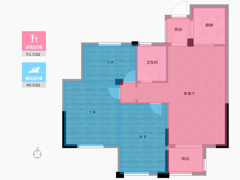 河南省-焦作市-万基·华府-82.32-户型库-动静分区