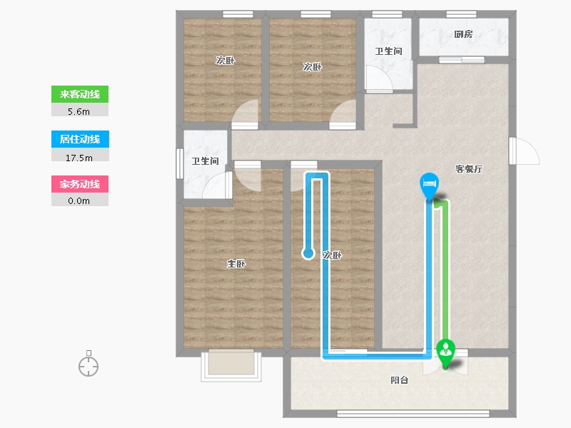 山东省-潍坊市-邦泰天璞-121.38-户型库-动静线