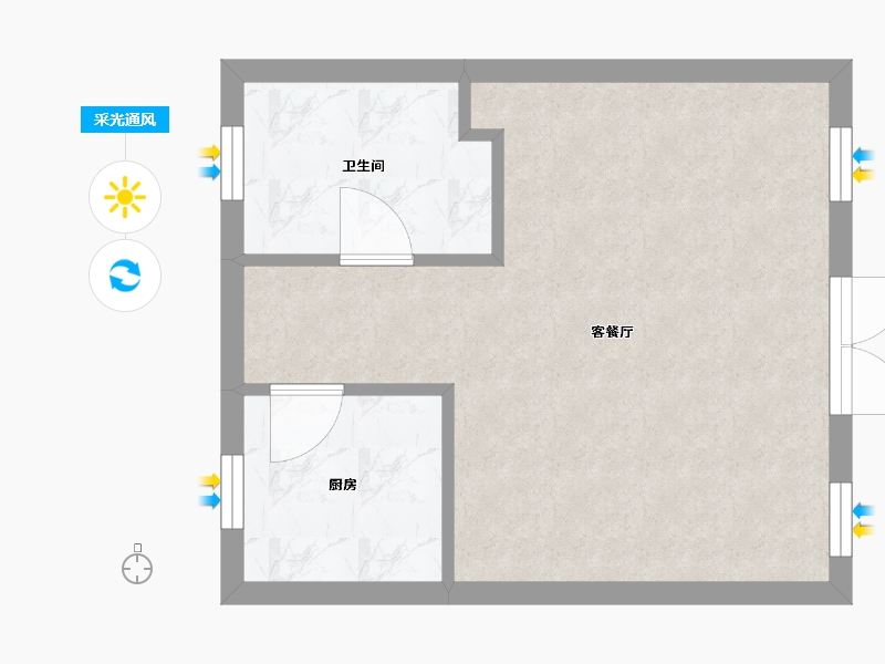 广东省-深圳市-深城投中心公馆-38.00-户型库-采光通风