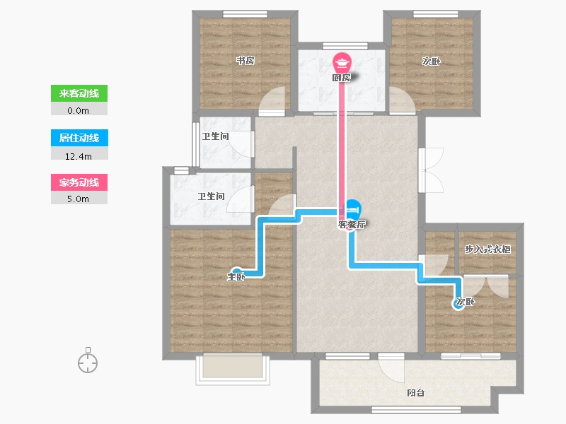 山东省-潍坊市-鲁商首府-109.09-户型库-动静线