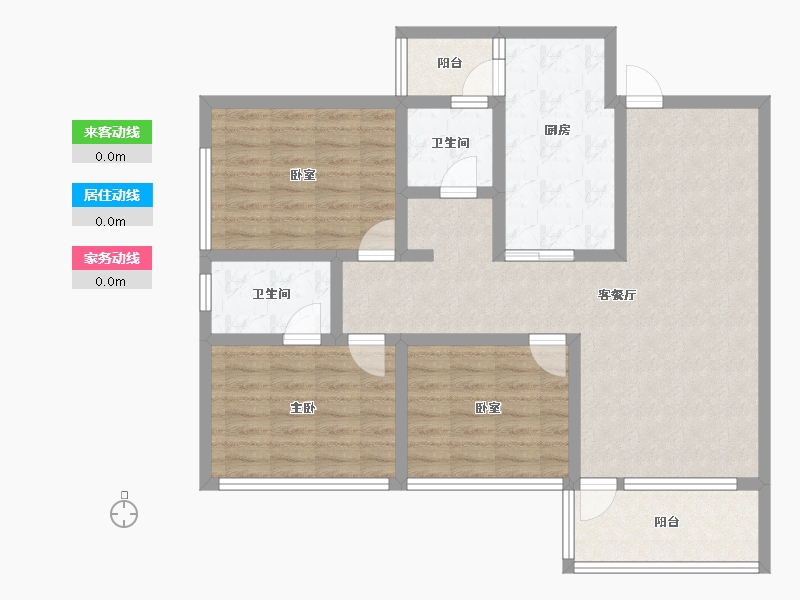 湖北省-咸宁市-金色海湾星河湾-99.14-户型库-动静线