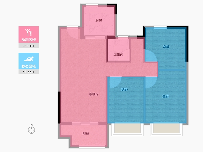 河南省-焦作市-东方今典境界-71.17-户型库-动静分区