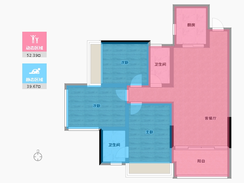 湖南省-张家界市-唯读·逸臣公园-81.57-户型库-动静分区