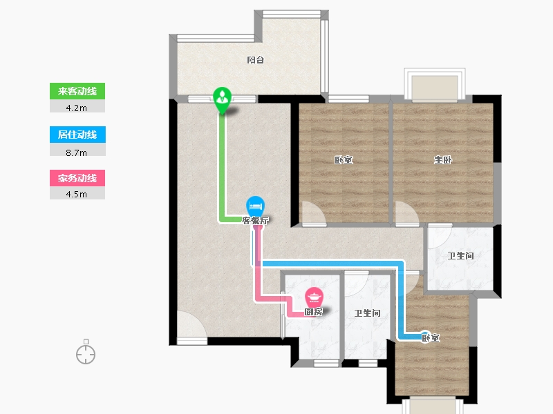 广东省-清远市-悦澋台-82.40-户型库-动静线