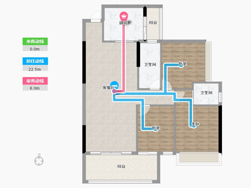 广西壮族自治区-河池市-兰郡华府-111.25-户型库-动静线