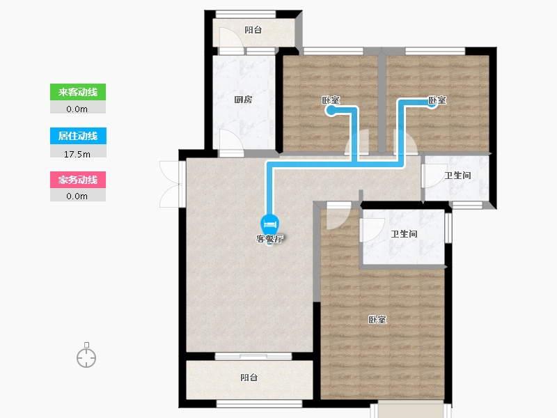 陕西省-渭南市-添康富士城-94.41-户型库-动静线