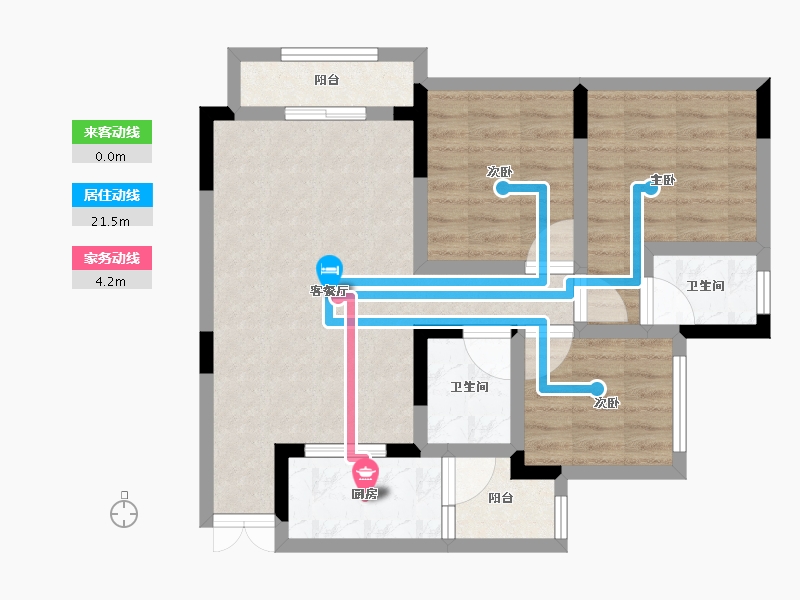 四川省-宜宾市-合信古宋金街-70.30-户型库-动静线