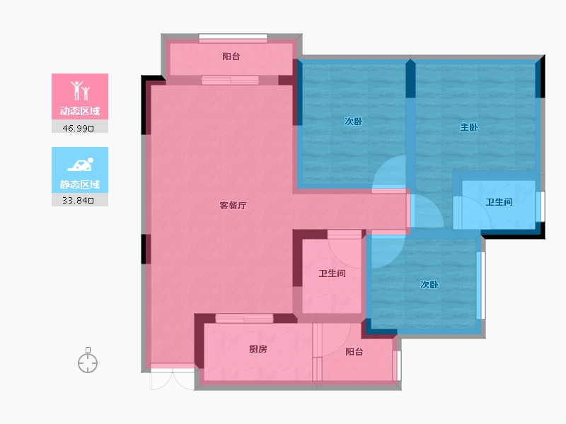 四川省-宜宾市-合信古宋金街-70.30-户型库-动静分区