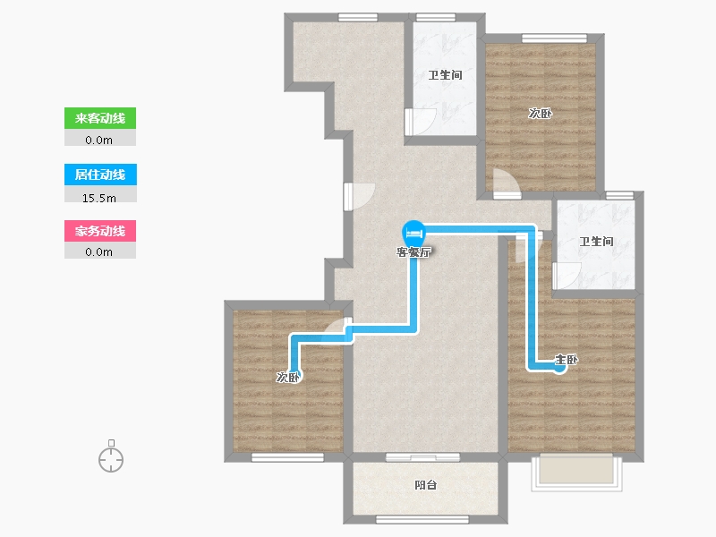 山东省-菏泽市-鑫源麗水城-110.05-户型库-动静线