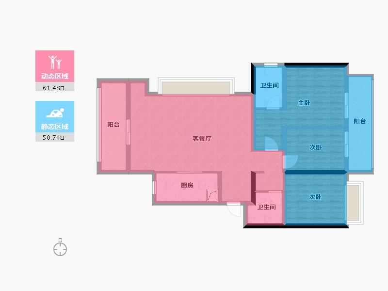 河南省-郑州市-绿都东澜岸-120.20-户型库-动静分区