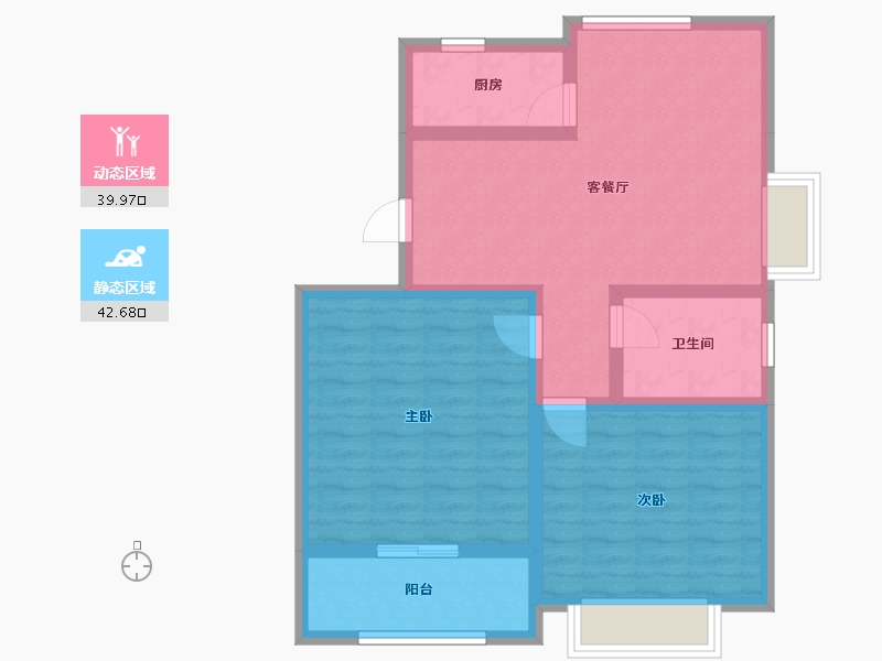 山东省-潍坊市-青云瑞景园.-73.32-户型库-动静分区