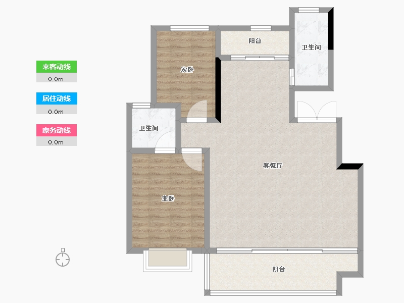 安徽省-宿州市-万成·桂花园-98.40-户型库-动静线