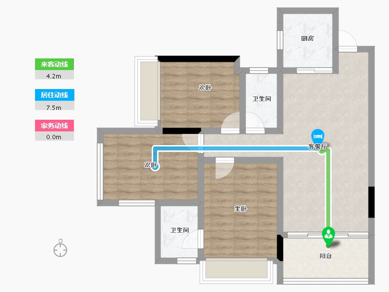 湖南省-张家界市-唯读·逸臣公园-79.14-户型库-动静线